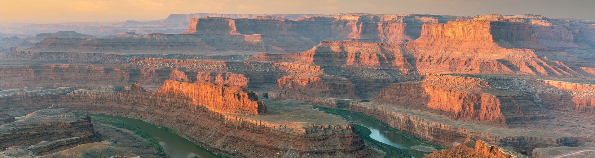 Aerial shot of Arizona Grand Canyon and Colorado River